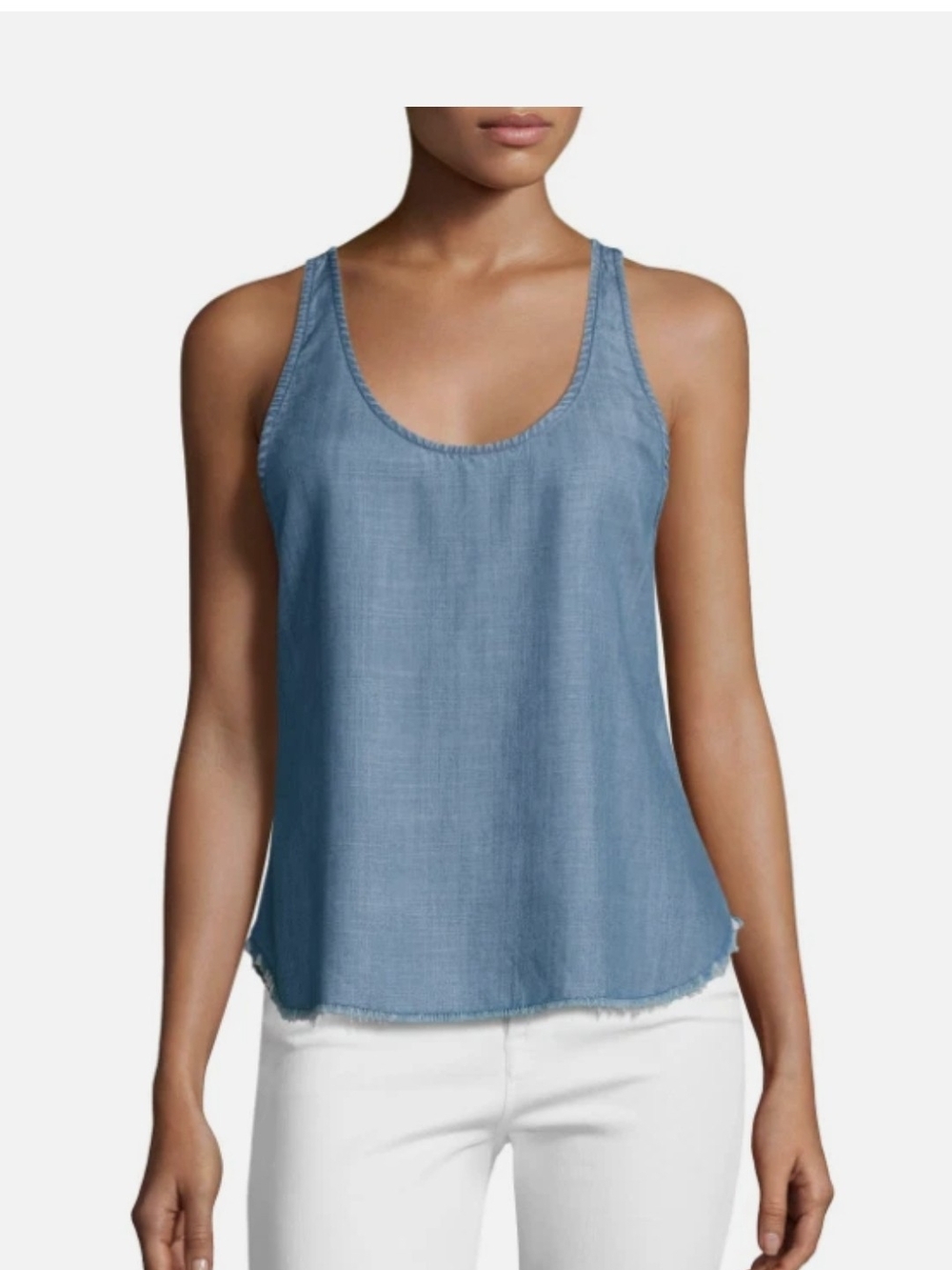 Frame Denim Light Blue Tank Top